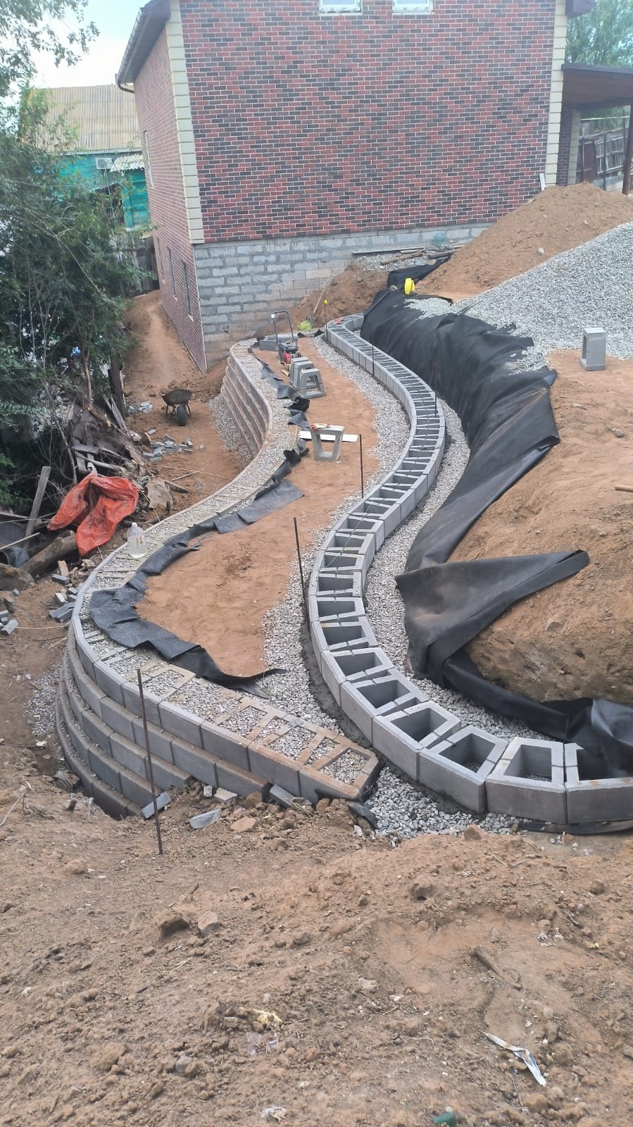 Подпорные блоки